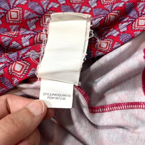 Prana Women's Pink and Purple Patterned Athletic‎ Padded Quinn Dress Size Medium - Picture 7 of 10